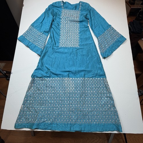 Palestinian thobe unique - unique, teal